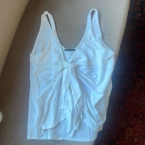 Zara Front Tie Shirt Size Small